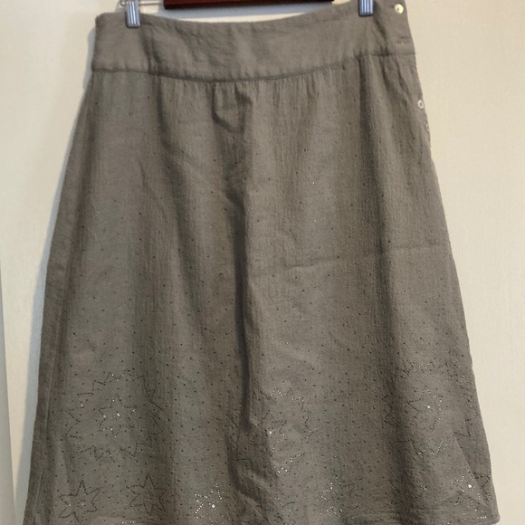 Matta 100%  Wool Hand-Embellishedl A-Line Skirt / L - Picture 2 of 9
